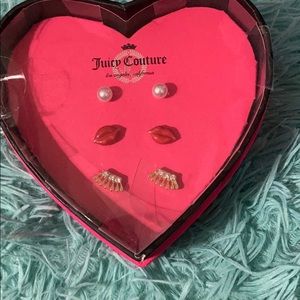 Juicy couture Set of 3 Earrings Set